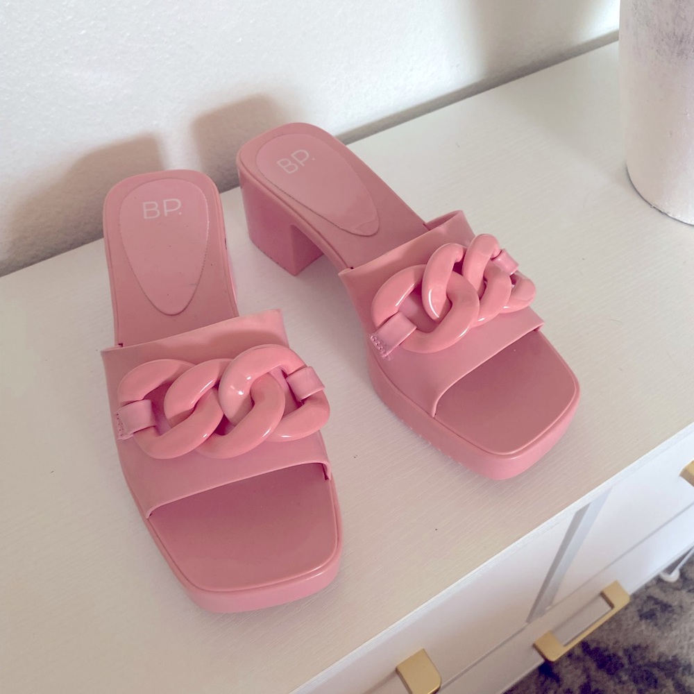 Chunky Pink Barbie Sandals